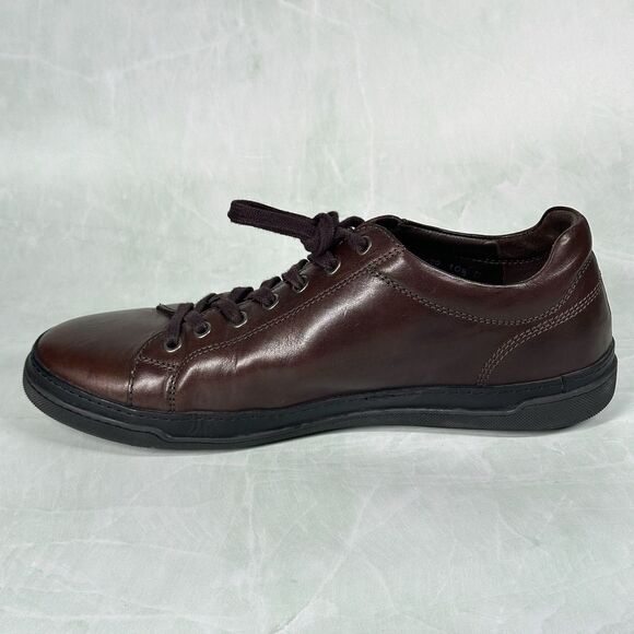 Allen Edmonds Porter Derby Shoes Mens 10.5 D Chili Brown Leather Casual Sneakers - Picture 8 of 16